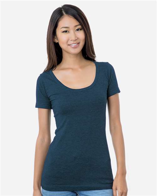 Junior's USA-Made Scoop Neck T-Shirt