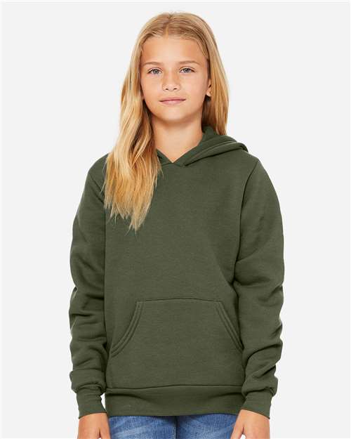 BELLA + CANVAS Youth Sponge Fleece Hoodie Sweatshirt