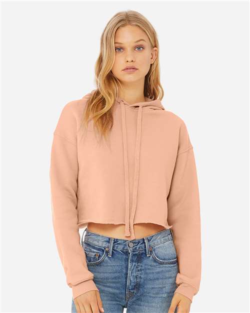 BELLA + CANVAS Women's Crop Hoodie Sweatshirt