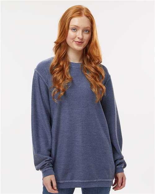 Unisex Corded Crewneck Sweatshirt
