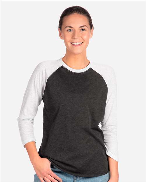 Next Level Unisex Triblend Three-Quarter Raglan Tee