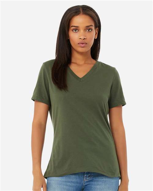 BELLA + CANVAS Women’s Relaxed Jersey V-Neck Tee