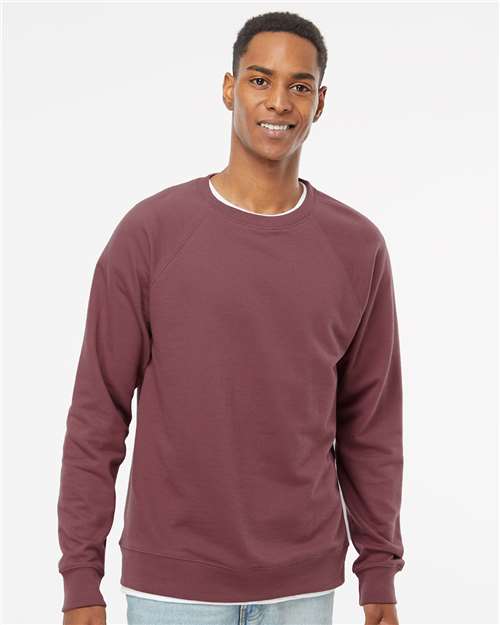 Unisex Icon Lightweight Loopback Terry Crewneck Sweatshirt