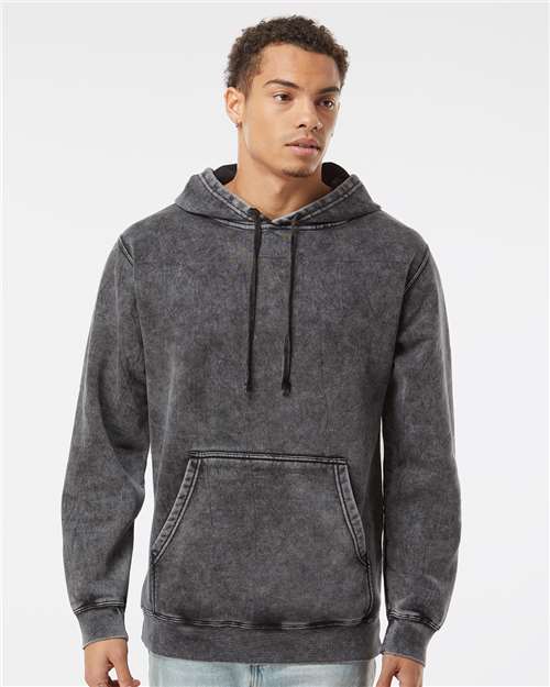 Independent Trading Co. Unisex Midweight Mineral Wash Hooded Sweatshirt