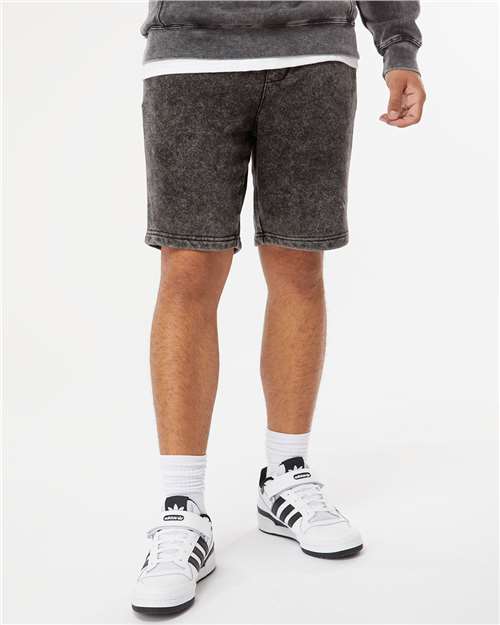 Independent Trading Co. Unisex Mineral Wash Fleece Shorts