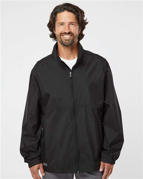 DRI DUCK Men's River Packable Jacket — Black — On model · front