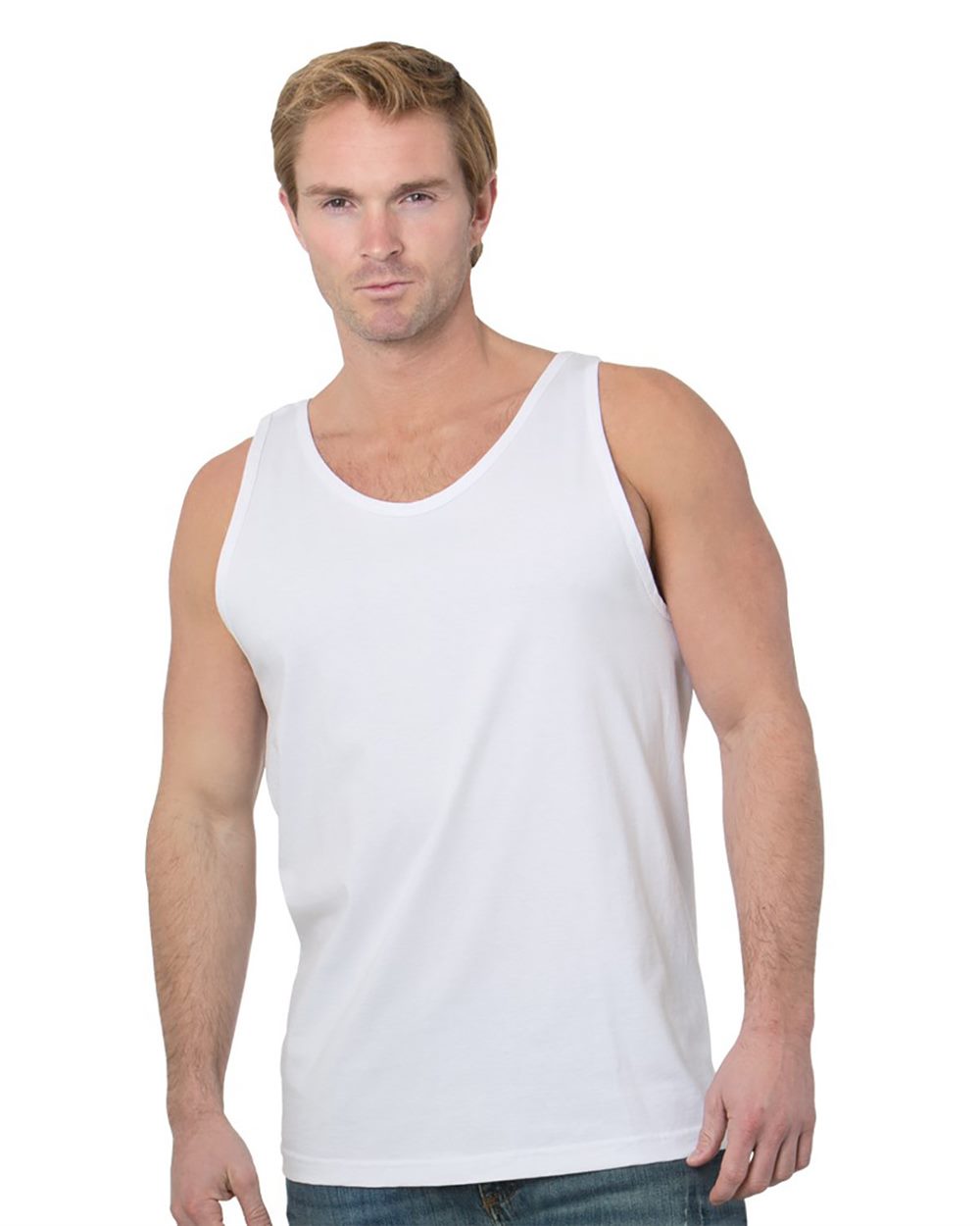Bayside Unisex Tank Top — White
