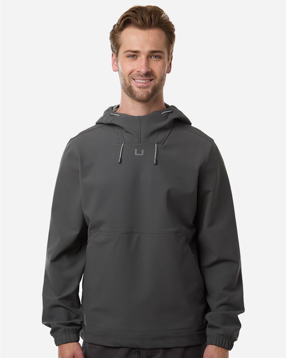 HUK Men's Breaker Soft Shell Hooded Pullover —