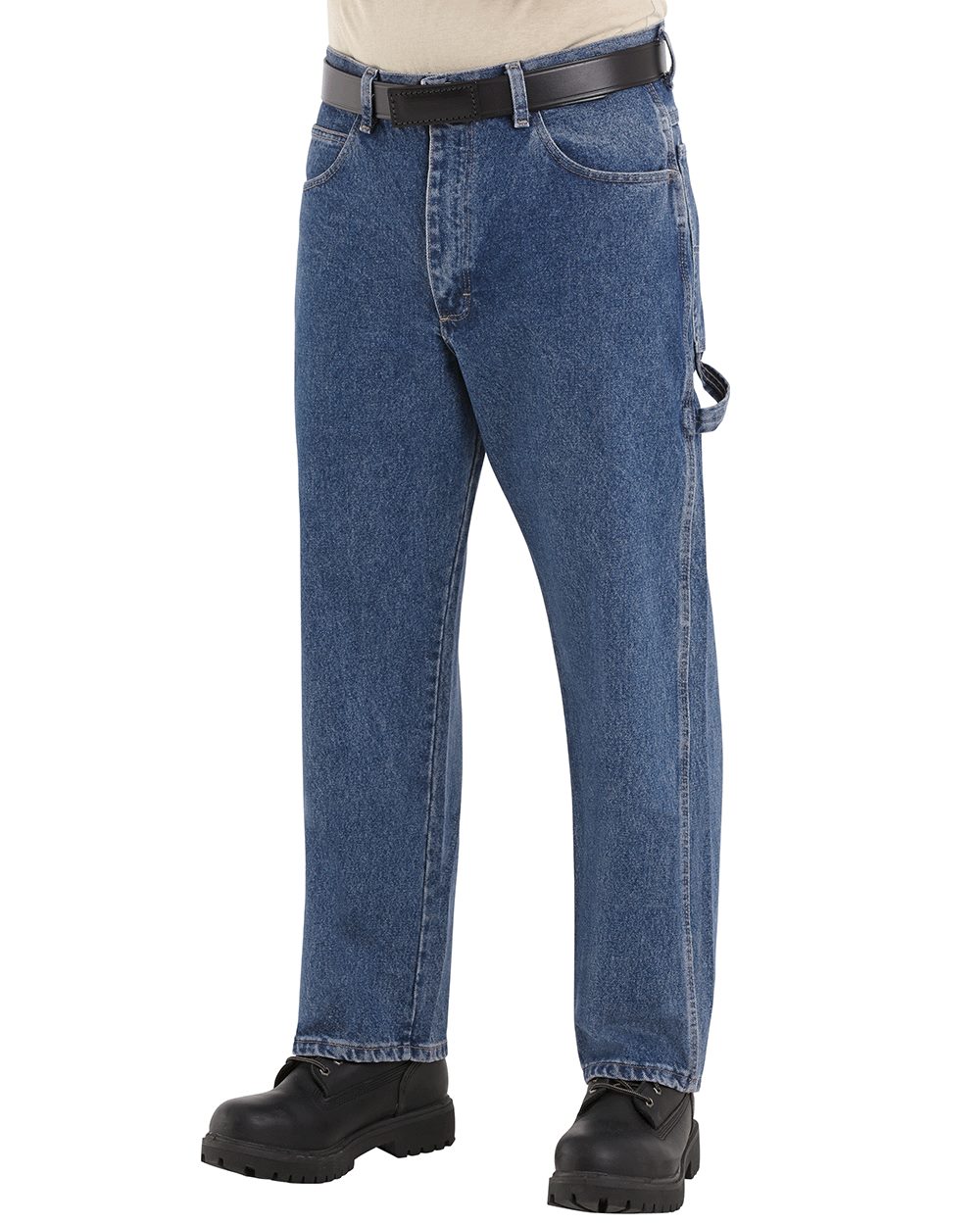 Bulwark Men's Flame Resistant Pre-Washed Denim Dungaree