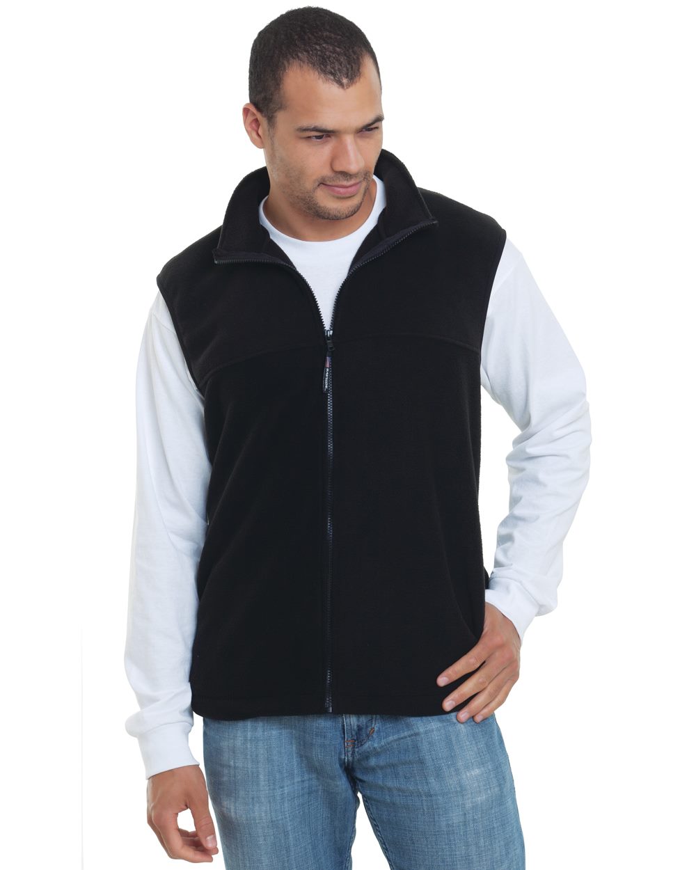 Unisex USA-Made Full-Zip Fleece Vest