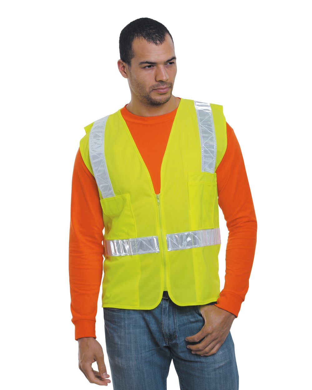Bayside Unisex USA-Made Surveyor's ANSI Class 2 Vest